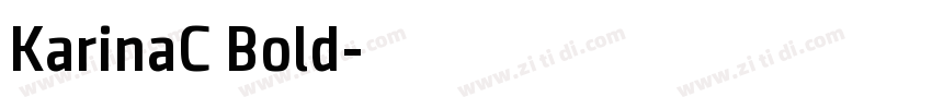 KarinaC Bold字体转换